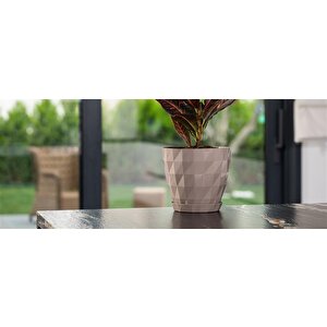So-krt2 Dekoratif Kristal Saksı Takımı 1.15 Litre No 2 Moka 8175