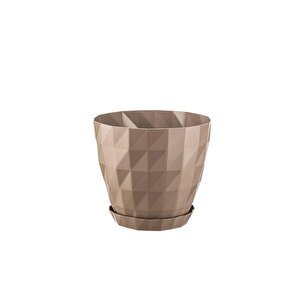 So-krt4 Dekoratif Kristal Saksı Takımı 3.25 Litre No 4 Moka 8175