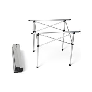Portatif Katlanabilir Alüminyum Masa 70x70x55
