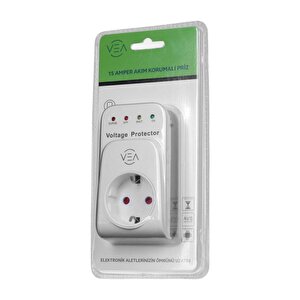 Vea Ve-25531 15a 3520w Akim Korumali Pri̇z Aşiri Yüksek Geri̇li̇m