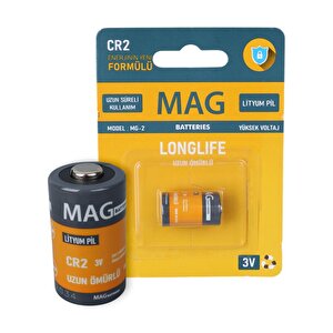 Batteries Mg-2 Cr2 3 Volt Li̇tyum Fotoğraf Maki̇nesi̇ Pi̇li̇ Tekli̇ Bli̇ster