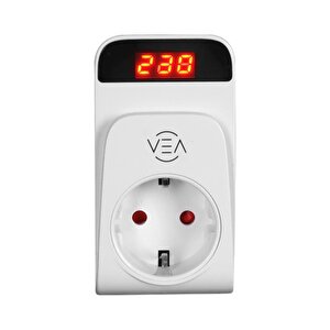 Vea Ve-25530 15a 3520w Tekli̇ Di̇ji̇tal Göstergeli̇ Akim Korumali Pri̇z Aşiri Yüksek Geri̇li̇m