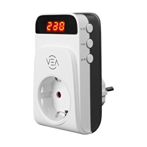 Vea Ve-25530 15a 3520w Tekli̇ Di̇ji̇tal Göstergeli̇ Akim Korumali Pri̇z Aşiri Yüksek Geri̇li̇m