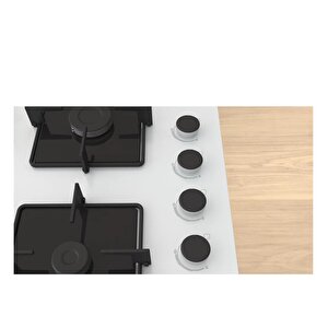Pop0c2p30o Beyaz Set Üstü Gazlı Ocak