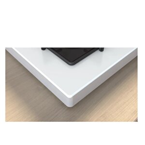 Pop0c2p30o Beyaz Set Üstü Gazlı Ocak