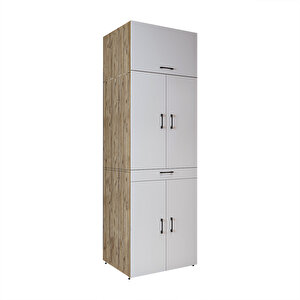 Roomart Dora Banyo Dolabı Kapaklı Çamaşır Ve Kurutma Makinesi Dolabı 70x230 Cm