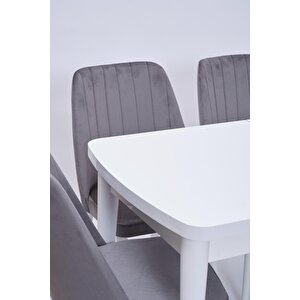 Nehir Milano Mdf Lak Panel Açılır Mutfak Masa Takımı 75x130cm