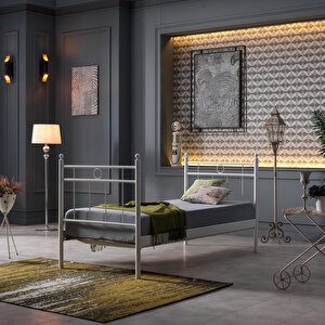 Hypnose Daybed Tek Kişilik Sedir Metal Karyola 90x200 Beyaz