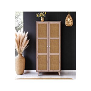 Bali Jüt Gardırop /elbise Dolabı İki Kapaklı Dolap / Çok Amaçlı Dolap