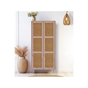 Bali Jüt Gardırop /elbise Dolabı İki Kapaklı Dolap / Çok Amaçlı Dolap