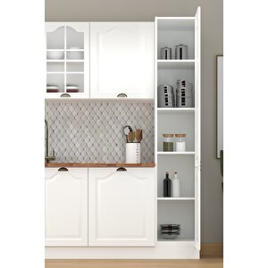 40 Cm Greena White Boy Dolabı, Çok Amaçlı Mdf Boy Dolabı