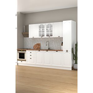 40 Cm Greena White Boy Dolabı, Çok Amaçlı Mdf Boy Dolabı