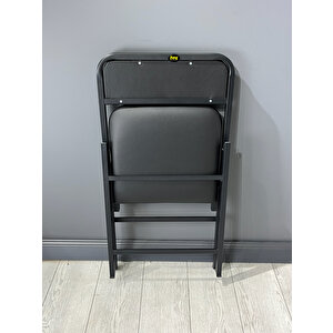 Hey Katlanır Mutfak Sandalyesi Yemek Balkon Bahçe Otel Kafe Katlanır Sandalyesi Siyah