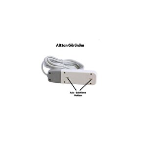 C.v.s. Dn9222 Lara  2'li̇ Anahtarlı Grup Priz 1 Metre Kablolu