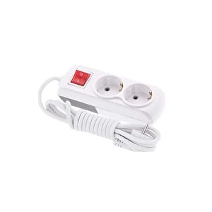 C.v.s. Dn9224 Lara  2'li̇ Anahtarlı Grup Priz 3 Metre Kablolu