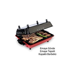 Mangalım Progrill Emaye Tepsili Elektirikli Izgara 1100 Watt