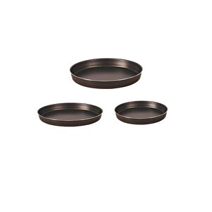 Onyx Teflon Tepsi  Seti 34-38-40 Cm