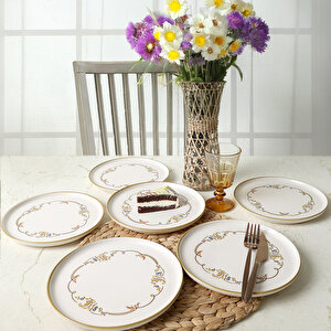 Bronze Bloom Nordic Pasta Tabağı 22 Cm 6 Adet 22927