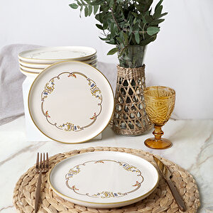Bronze Bloom Nordic Pasta Tabağı 22 Cm 6 Adet 22927