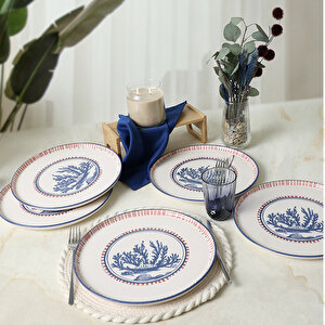 Marine Wonders Nordic Servis Tabağı 28 Cm 6 Adet 22741
