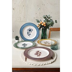 Floral Essence Servis Tabağı 28 Cm 4 Adet  22889-91-92