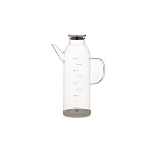 Alisa Metal Kapaklı Silindir Borosilikat Yağlık - 1000 Ml