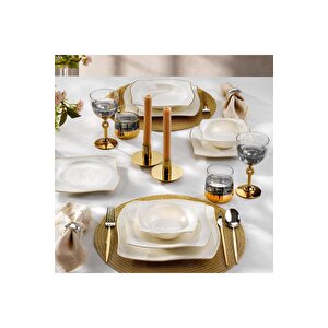 Bety Yemek Takımı 48 Parça - Gold