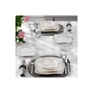 Bety Yemek Takımı 48 Parça - Platin