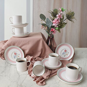 Rose Line Nordic Kahve Takımı 12 Parça 6 Kişilik 22910-12