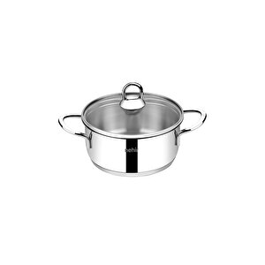 Silver 6 Parça Paslanmaz Çelik Mini Tencere Seti (12-14-16 Cm)