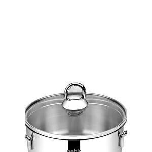 Silver 6 Parça Paslanmaz Çelik Mini Tencere Seti (12-14-16 Cm)