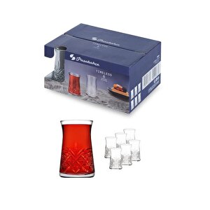Timeless 42891 Çay Bardağı Ve 54851 Sunumlu Çay Tabağı Seti 6 Kişilik