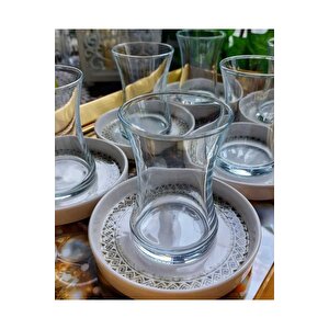 Luce 12 Parça Porselen Tabaklı 6 Kişilik Çay Seti-11141