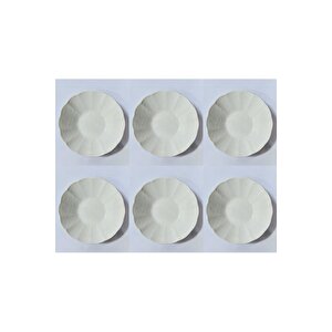 Corendon Krem Rölyefli Reaktif Nano Çay Tabağı 10cm-ct890553