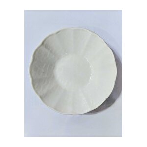 Corendon Krem Rölyefli Reaktif Nano Çay Tabağı 10cm-ct890553