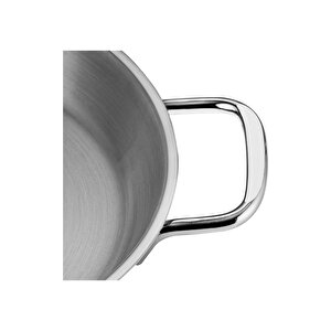 Silver Indüksiyonlu Ikili Çelik Kapaksız Omlet Sahan Set 18-20cm - Maşa Hediyeli