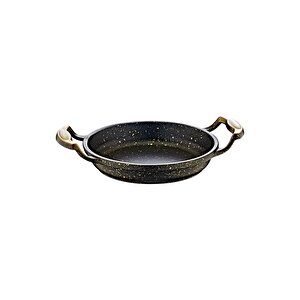 3248 - Tek Parça, Bio Granit, Döküm, 22 Cm Sahan, Tava Siyah Gövde, Bakır Detay