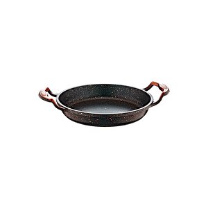 3248 - Tek Parça, Bio Granit, Döküm, 22 Cm Sahan, Tava Siyah Gövde, Bakır Detay