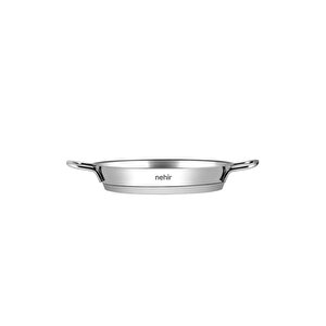 Silver Italyan Çelik Kapaksız Omlet Sahan Set 16-18-20cm-maşa Hediyeli