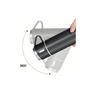 Paslanmaz Çelik Termos Renkli 3 Bardaklı 500 Ml Kutulu Set