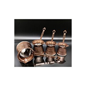 Desenli Döküm Cezve 4lü Set