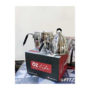 Emirgan 4 Parça Aile Boy Çaydanlık Takımı Silikon Saplı