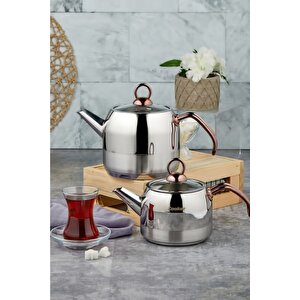 Tuana Mini Çelik Çaydanlık Bakır