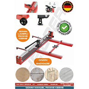 Yeni̇ Nesi̇l 120cm Lazerli̇ Yağli Çi̇ft Sürgülü Hassas Kesi̇m Metreli̇ Serami̇k Fayans Grani̇t Kesme Maki̇nesi̇