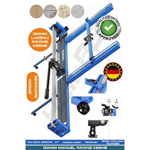 Yeni̇ Nesi̇l Blue 120cm Lazerli̇ Yağli Çi̇ft Sürgülü Hassas Kesi̇m Metreli̇ Serami̇k Fayans Grani̇t Kesme Maki̇nesi̇