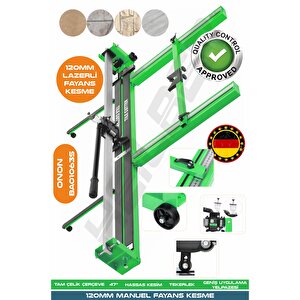 Yeni̇ Nesi̇l Green 120cm Lazerli̇ Yağli Çi̇ft Sürgülü Hassas Kesi̇m Metreli̇ Serami̇k Fayans Grani̇t Kesme Maki̇nesi̇
