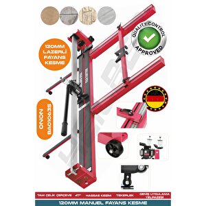Yeni̇ Nesi̇l Red 120cm Lazerli̇ Yağli Çi̇ft Sürgülü Hassas Kesi̇m Metreli̇ Serami̇k Fayans Grani̇t Kesme Maki̇nesi̇