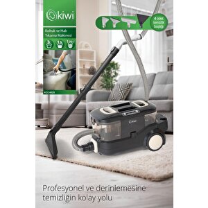 Kcc-4325w Siyah Pencere Temizleme Aparatlı Koltuk Halı Yıkama Ve Leke Çıkarma Makinesi