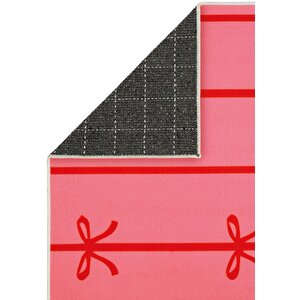 Cool Halı Bonita Fuşya Pembe Halı Fiyonklu Kız Çocuk Odası Bebek Odası Halı Yıkanabilir Yumuşak Halı