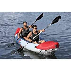 Bestway 65077 Lite-rapid X2 2 Kişilik Şişme Kano 321x88cm Kurek+pompa Set